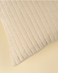 Velvet Stripe Pillow | Cream
