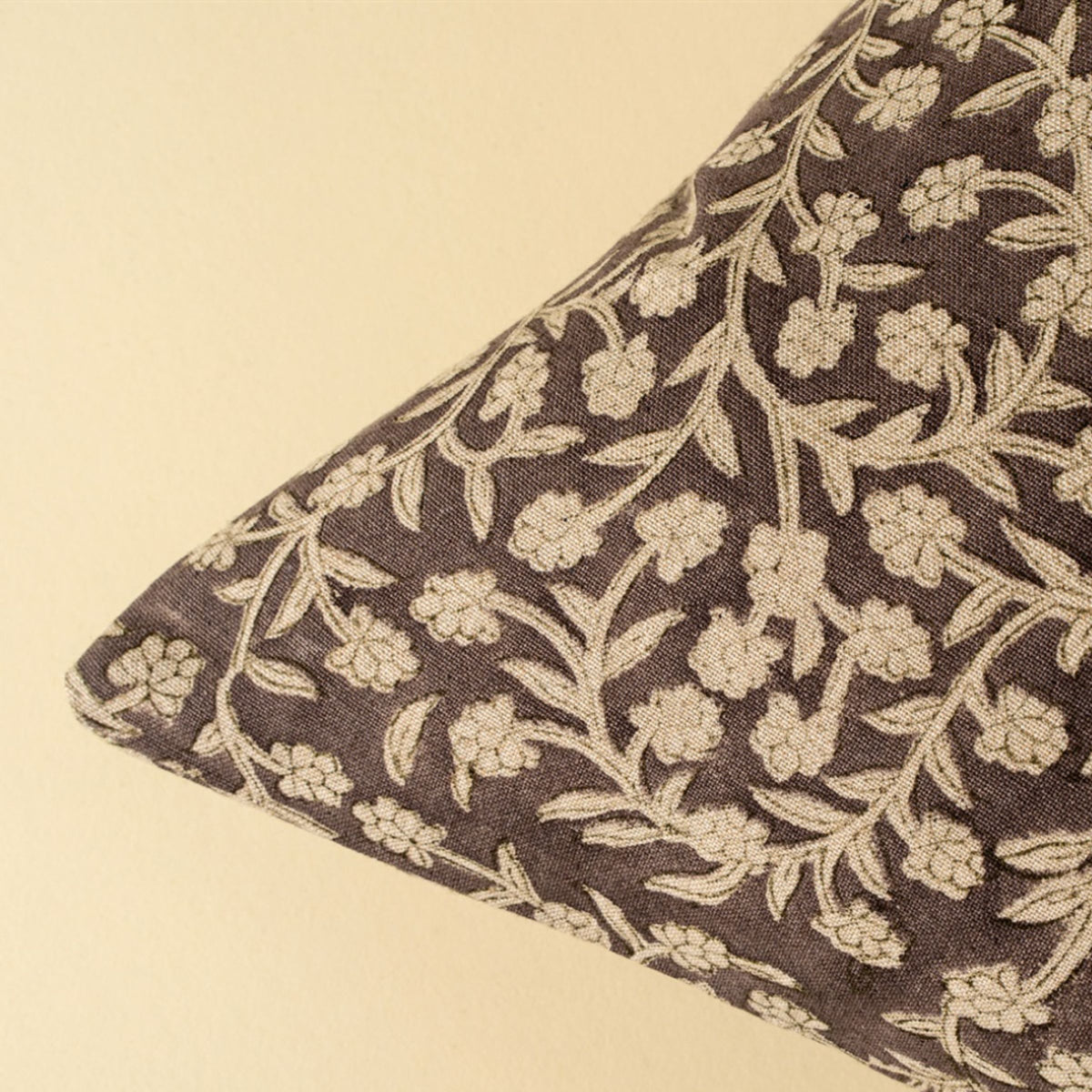 Wildvine Block Print Pillow | Heather