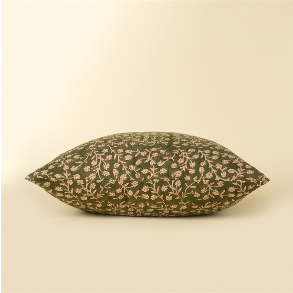 Wildvine Block Print Pillow | Olive