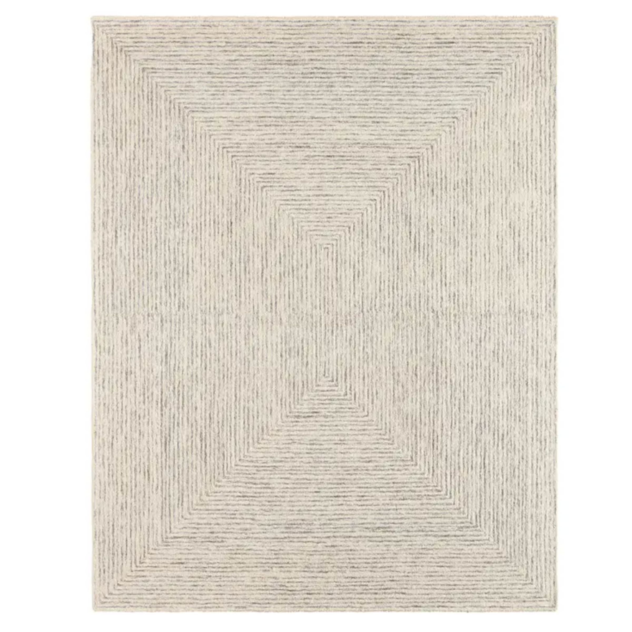 Kafes Rug | White/Tan