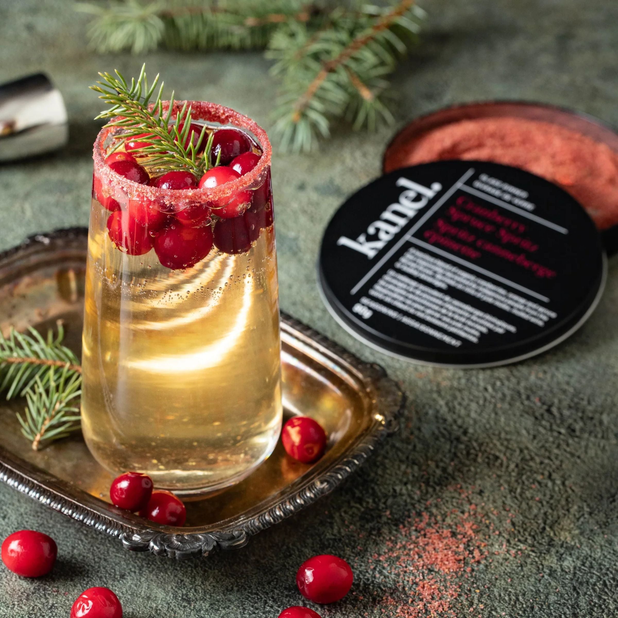 Cranberry Spruce Spritz Rimmer