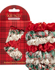 Holiday Ruched Satin Scrunchie Set | 7pcs