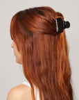 Medium Puffy Claw Clips 2pc Set | Black/Tortoise