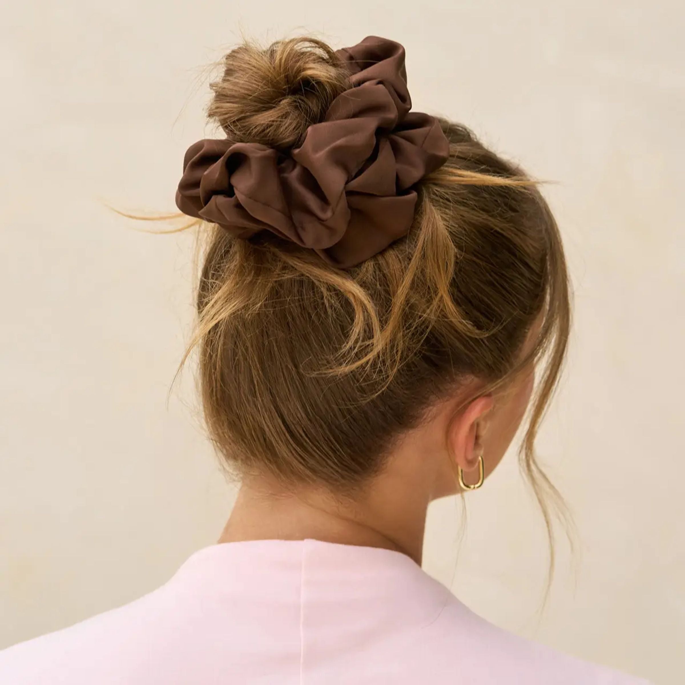 Oversized Scrunchies | Black + Chocolate