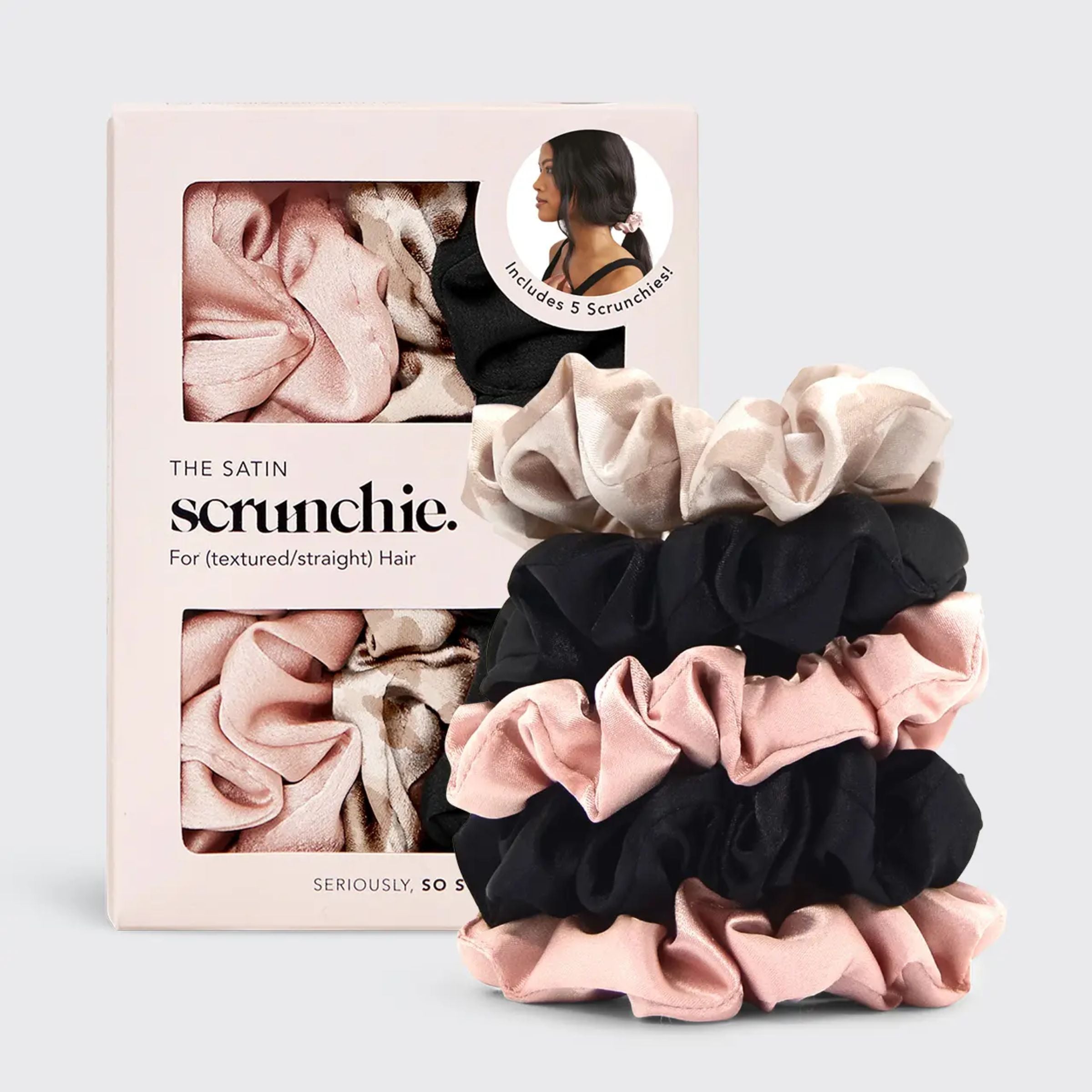 Satin Sleep Scrunchies | 5 pcs