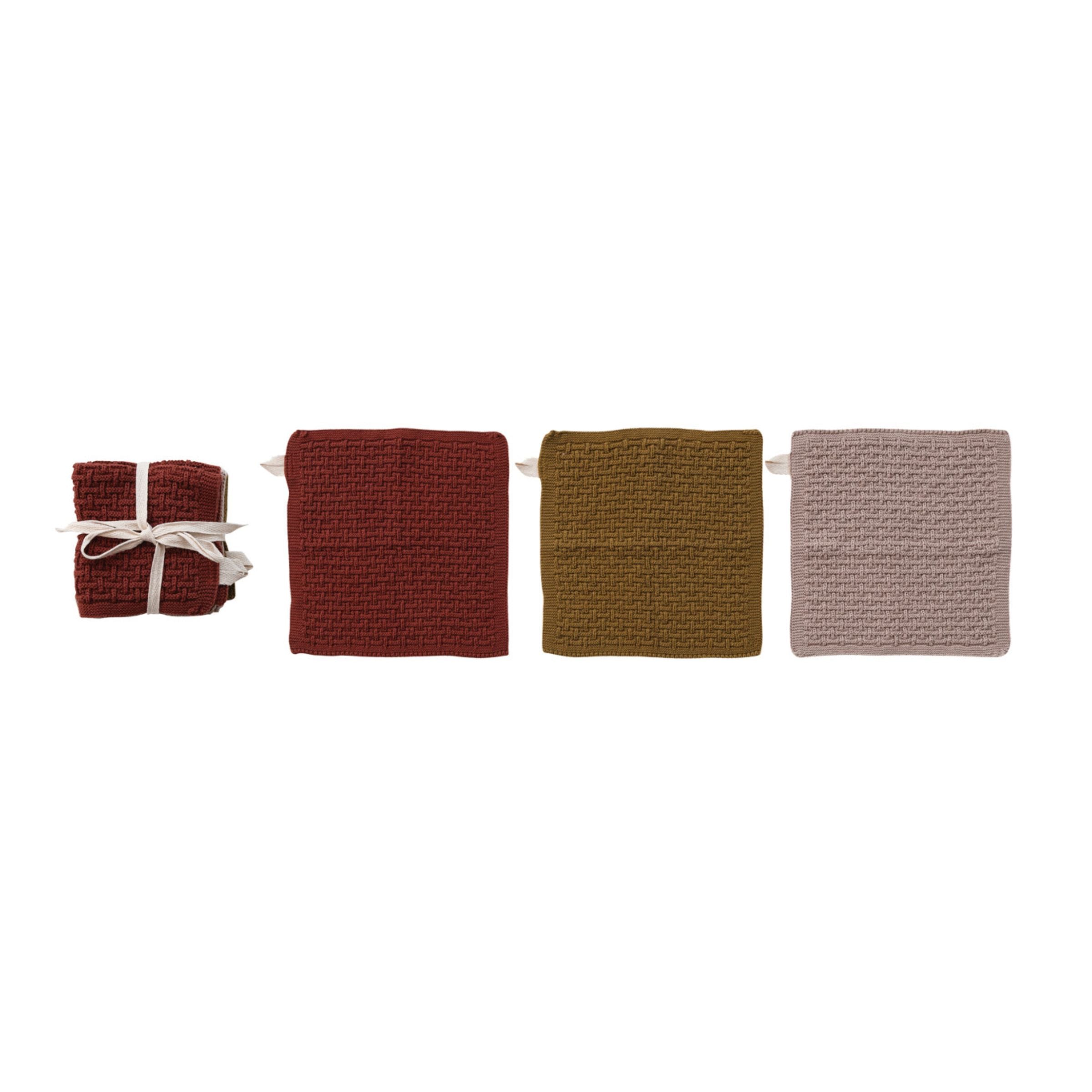 Knit Dish Cloth Set