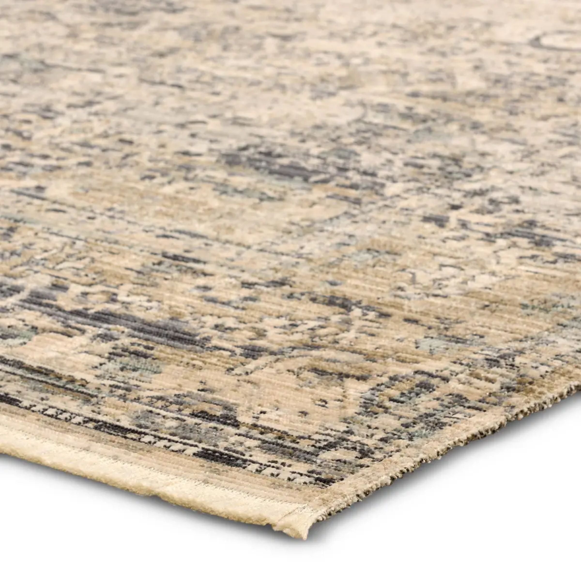 Krasava Rug | Navy/Taupe