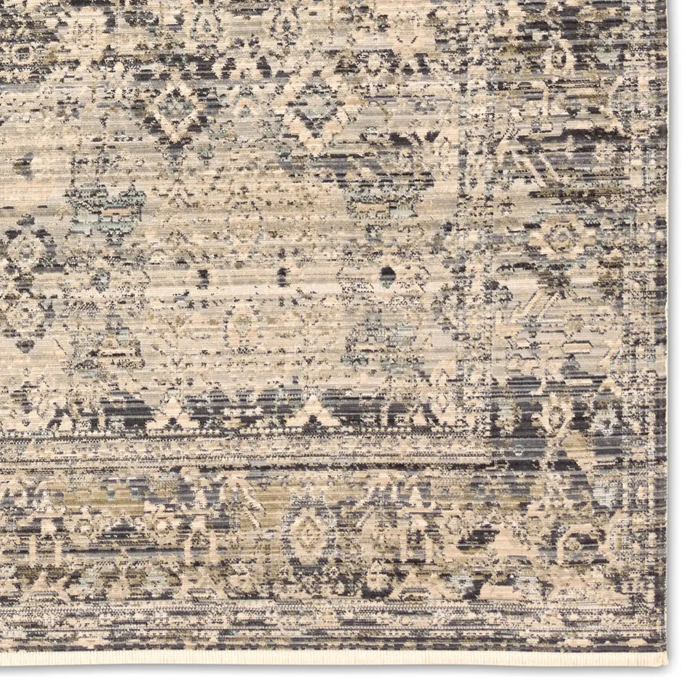 Krasava Rug | Navy/Taupe