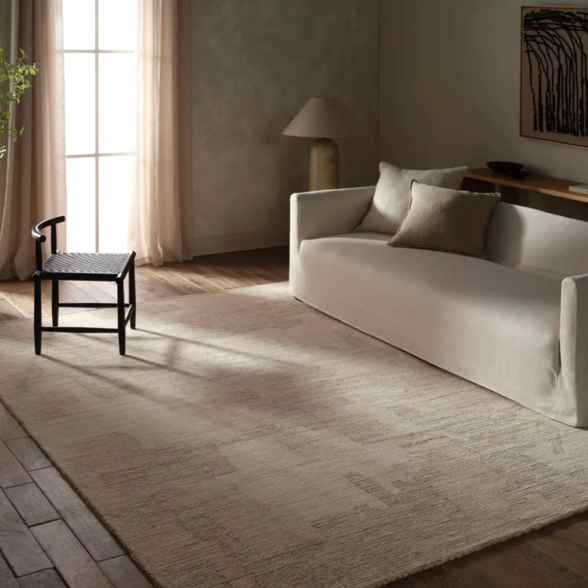 Labyrinth Rug | Gray/Tan