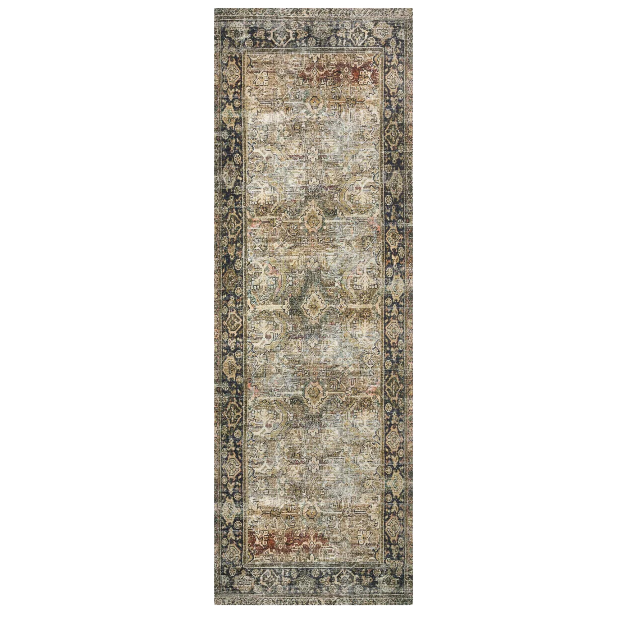 Layla Rug | Olive/Charcoal