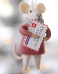 Letter To Santa Lucy Mouse Ornament
