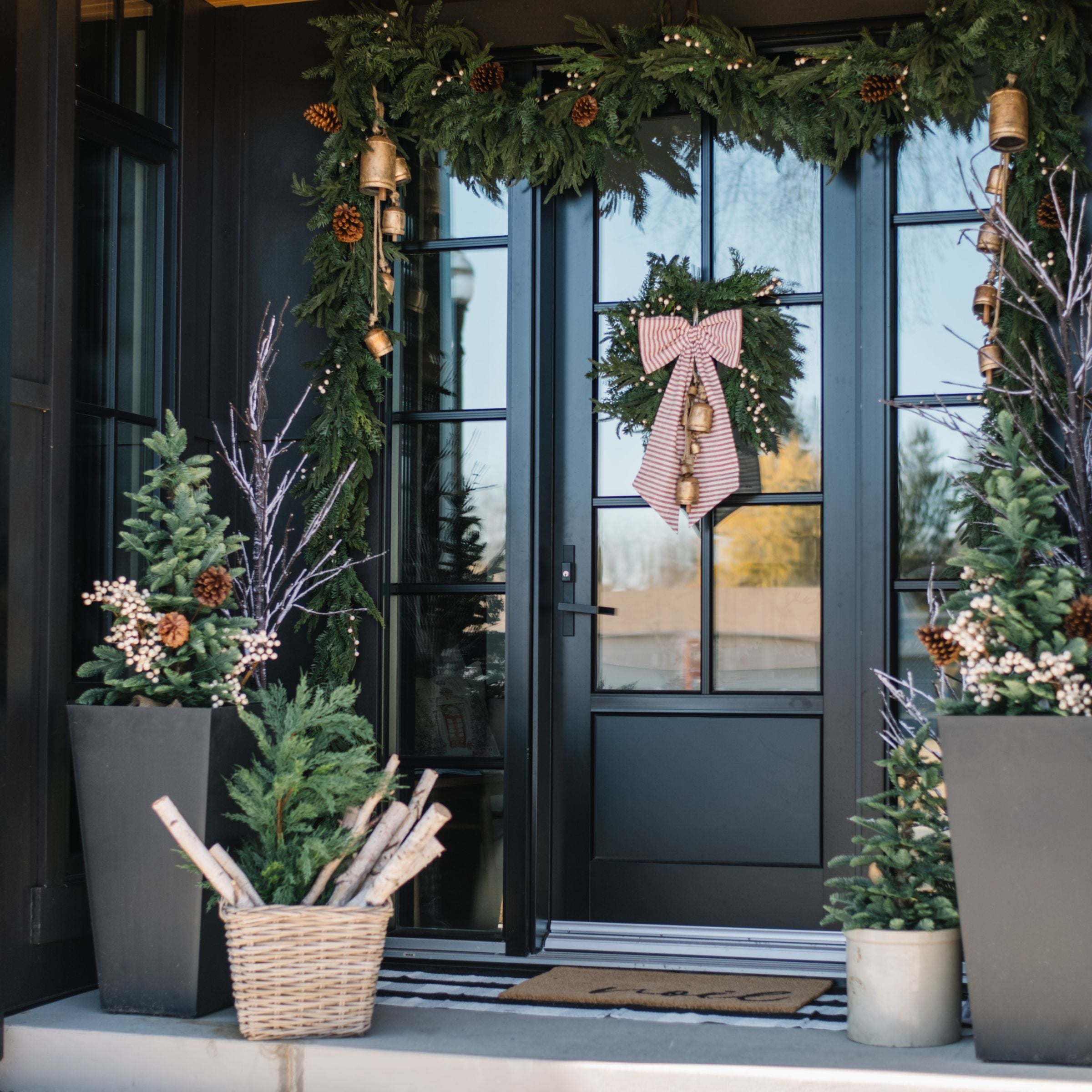 Lighted White Iced Tree