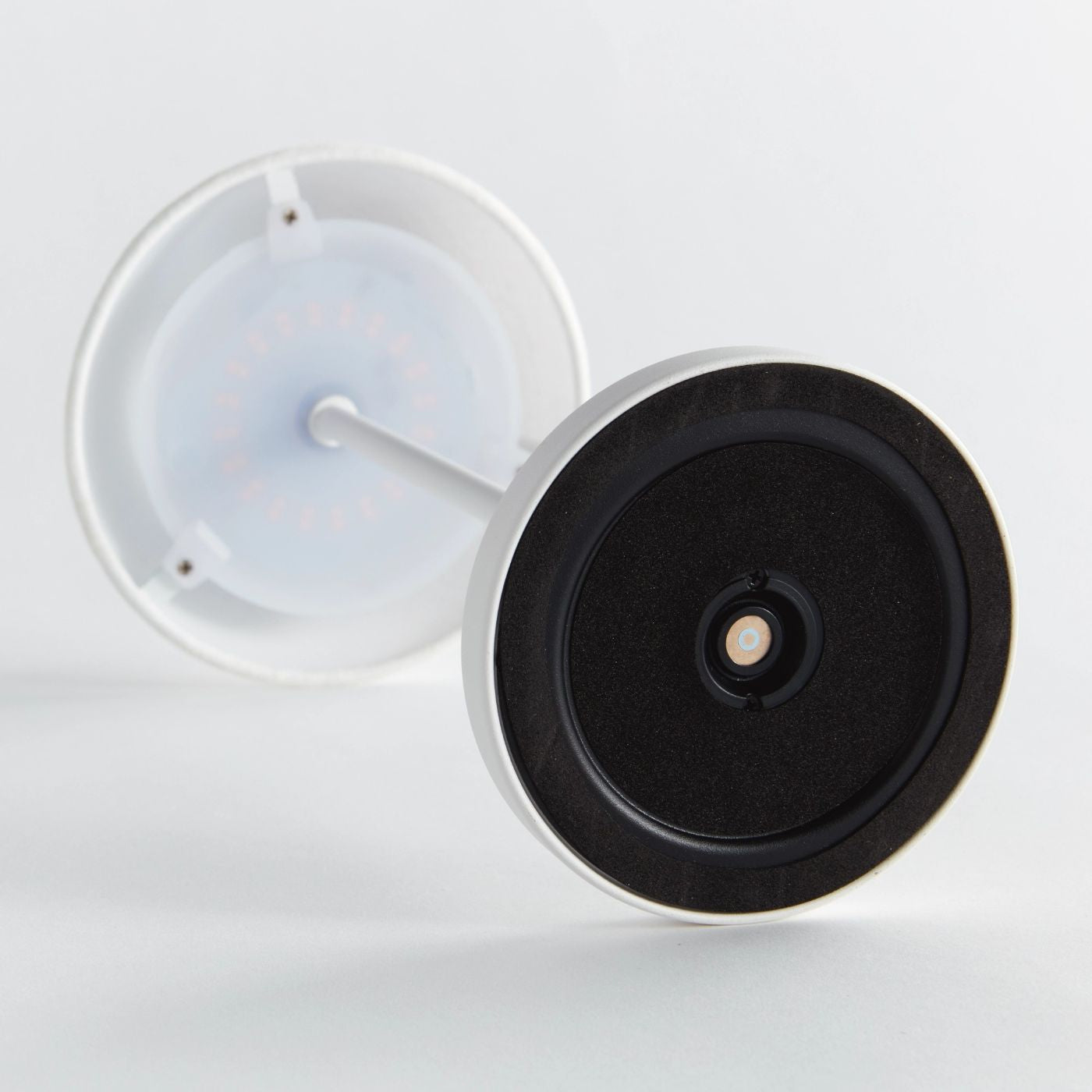 bottom of cordless table lamp