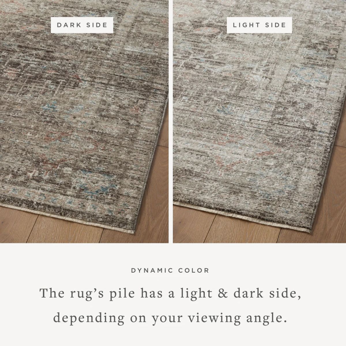 Loloi Millie Rug | Charcoal/Dove