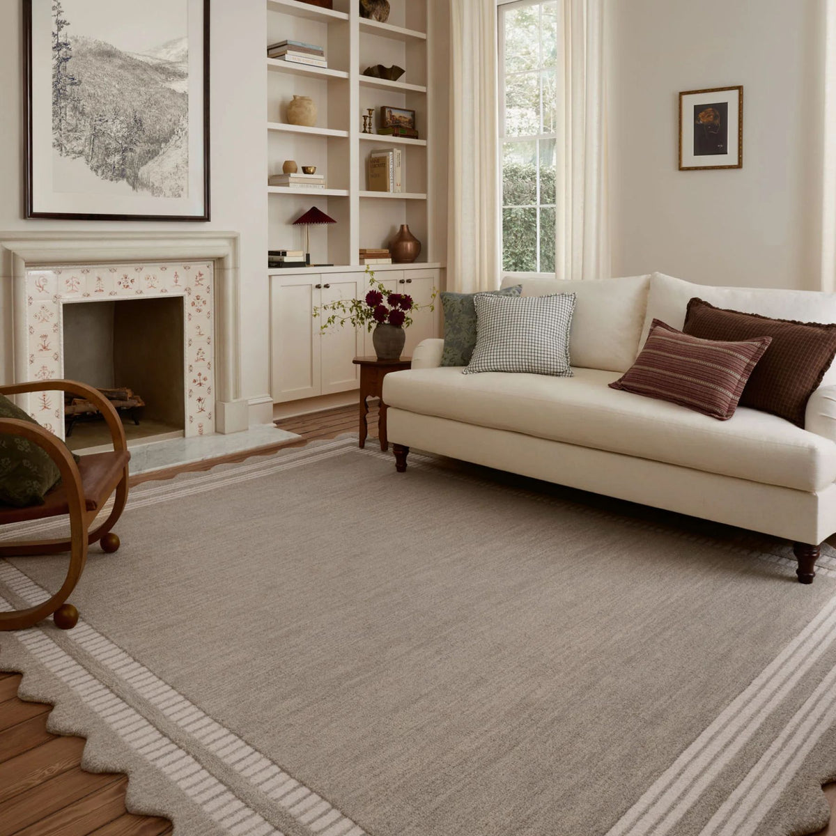 Loloi Scottie Rug | Fog/Ivory
