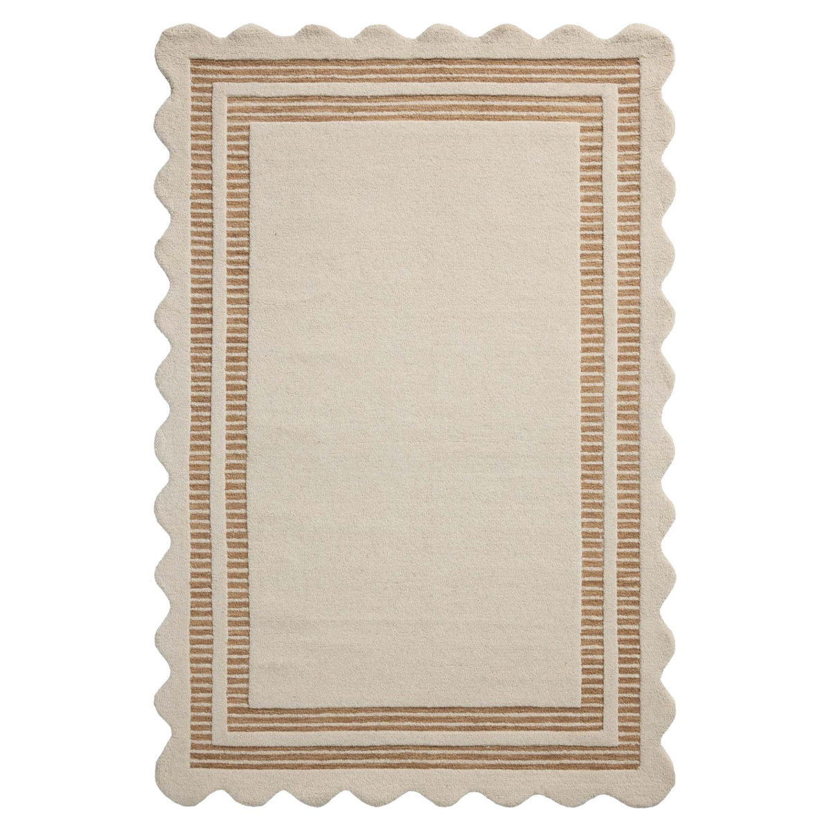 Loloi Scottie Rug | Ivory/Rust