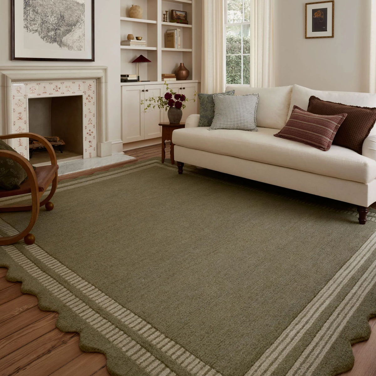 Loloi Scottie Rug | Olive/Pebble