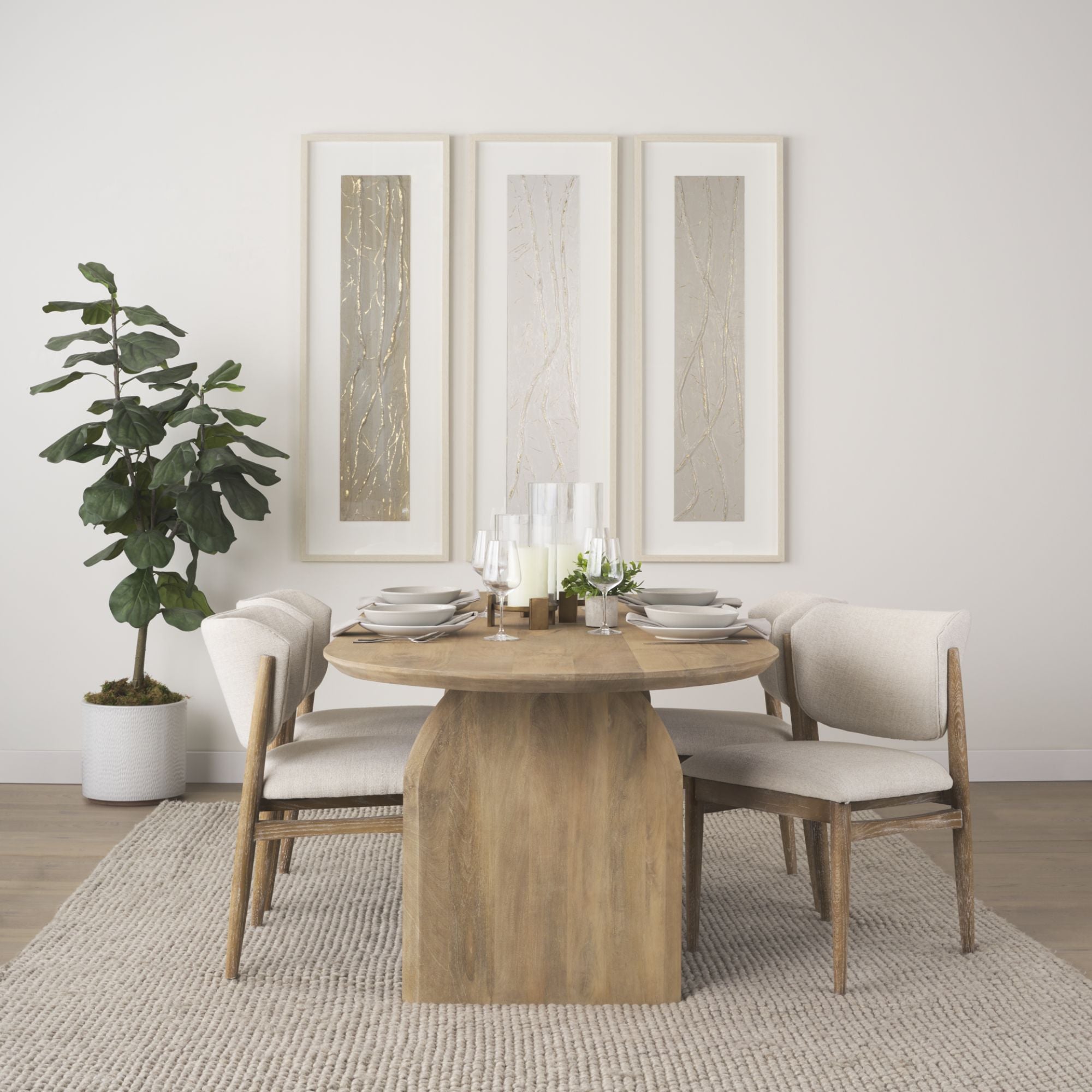 Cline Dining Chair | Cream