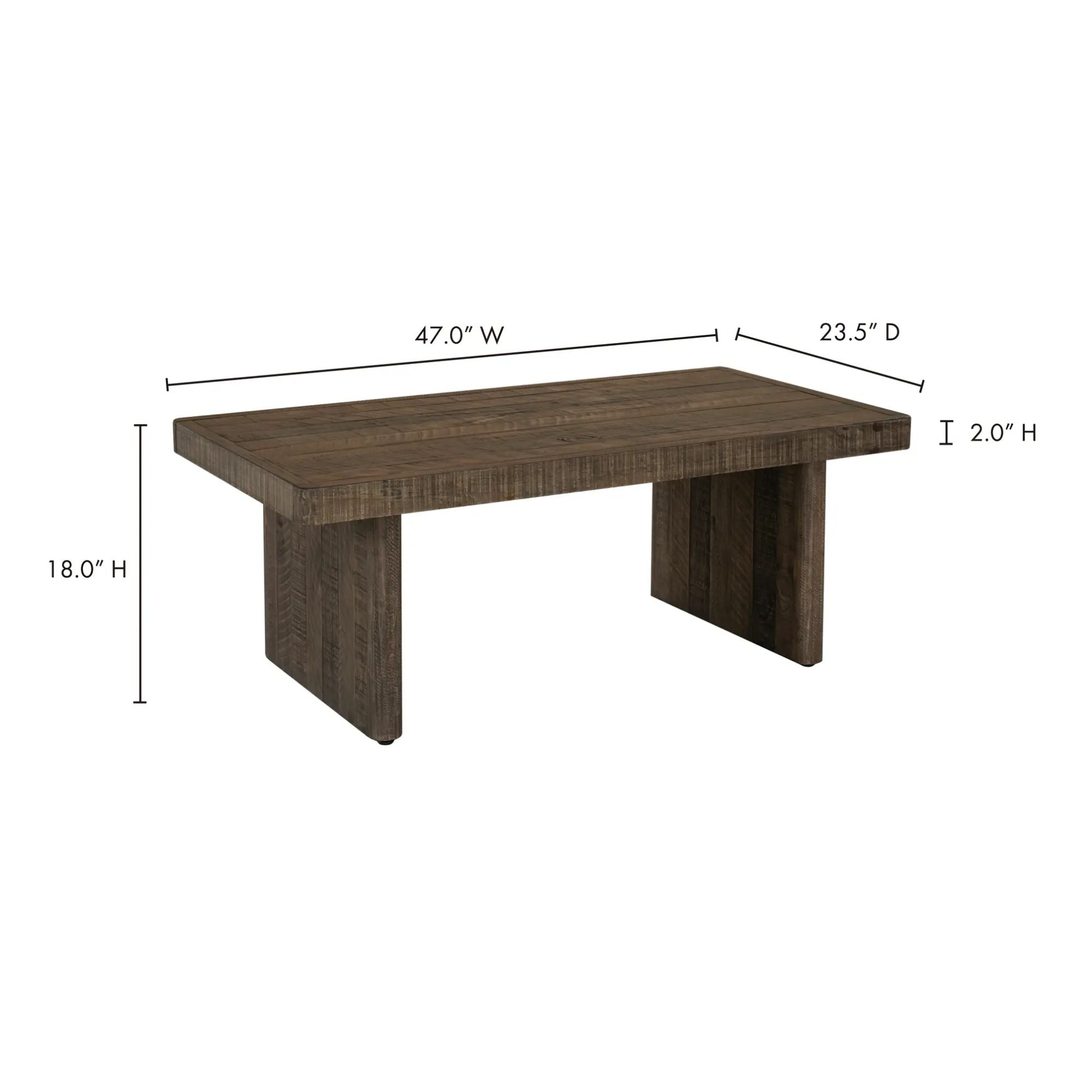 Monterey Coffee Table | Aged Brown