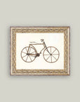 Old School Bike Framed Antique Art