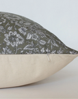 Olive Floral Pillow