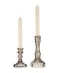 Palazzo Glass Candlestick - Grey