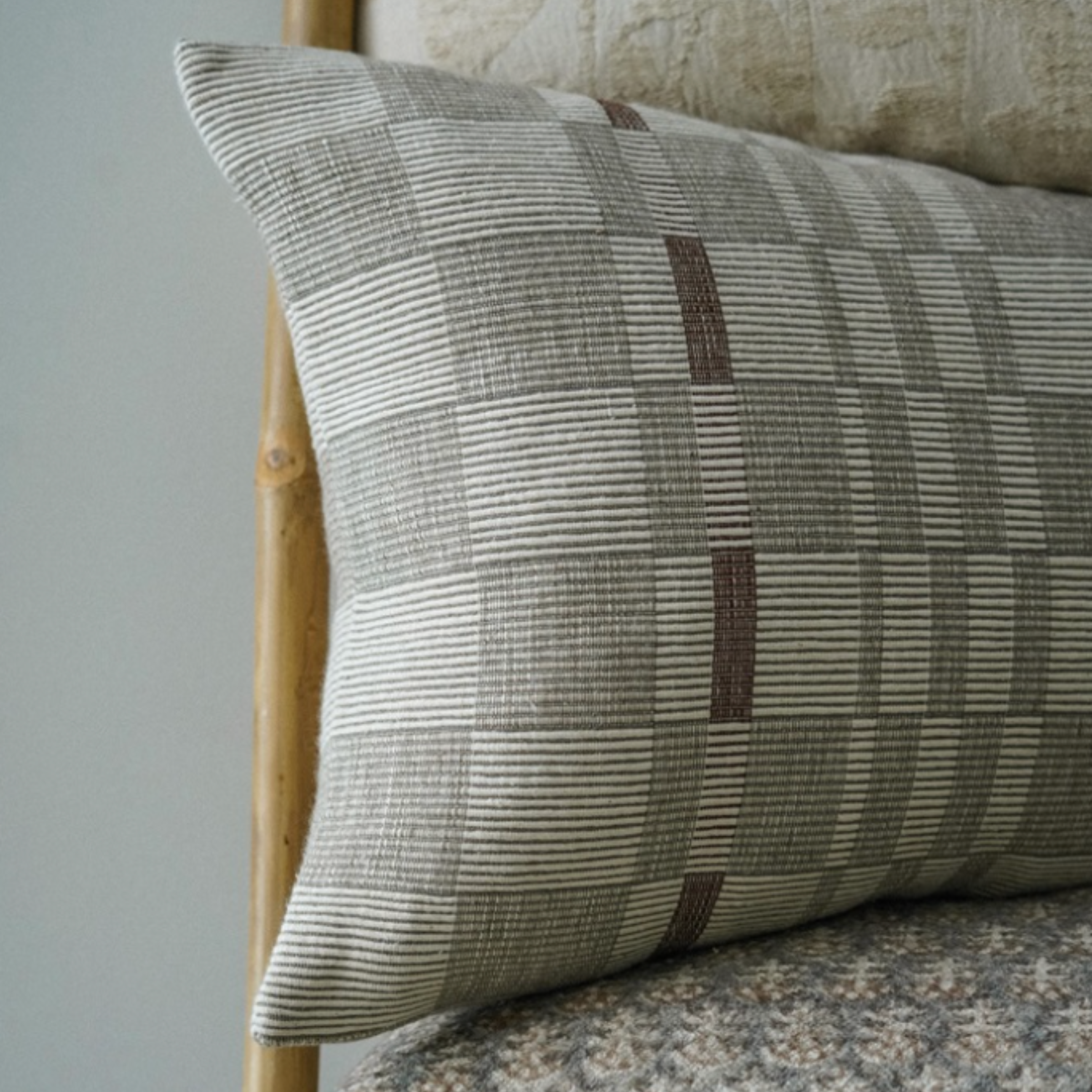 Percy Handloom Lumbar Pillow