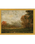 Autumn Trees Framed Antique Art