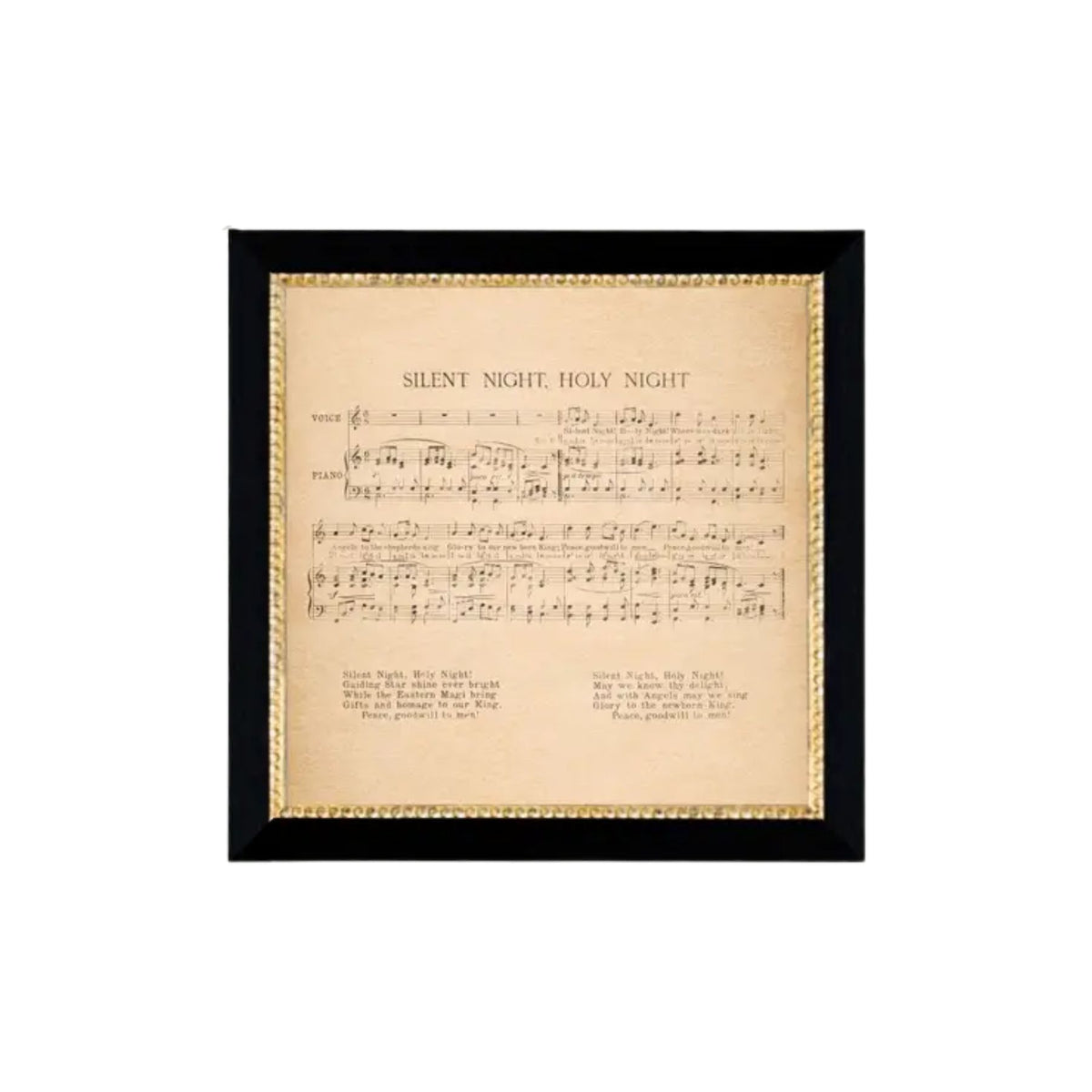 Silent Night Vintage Print