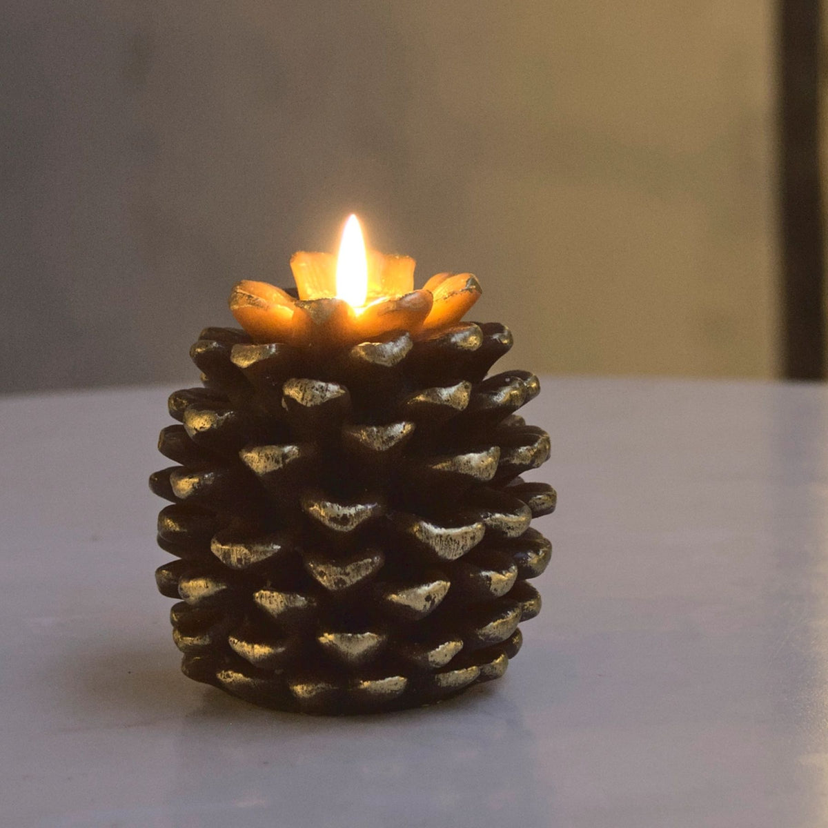 Pine Cone LED Candle