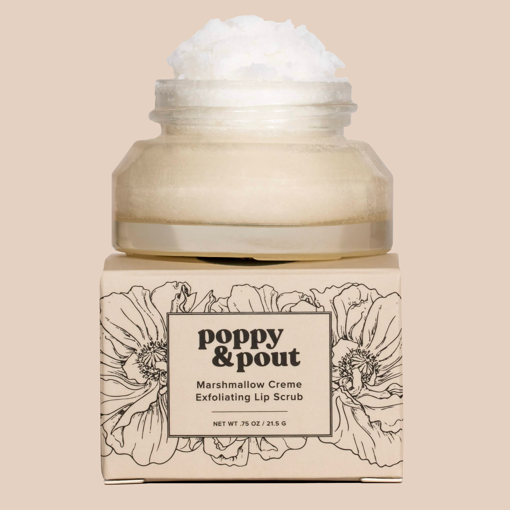 Poppy + Pout Lip Scrub - Marshmallow Creme