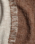 Reversible Chestnut Harmony Throw Blanket