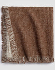 Reversible Chestnut Harmony Throw Blanket
