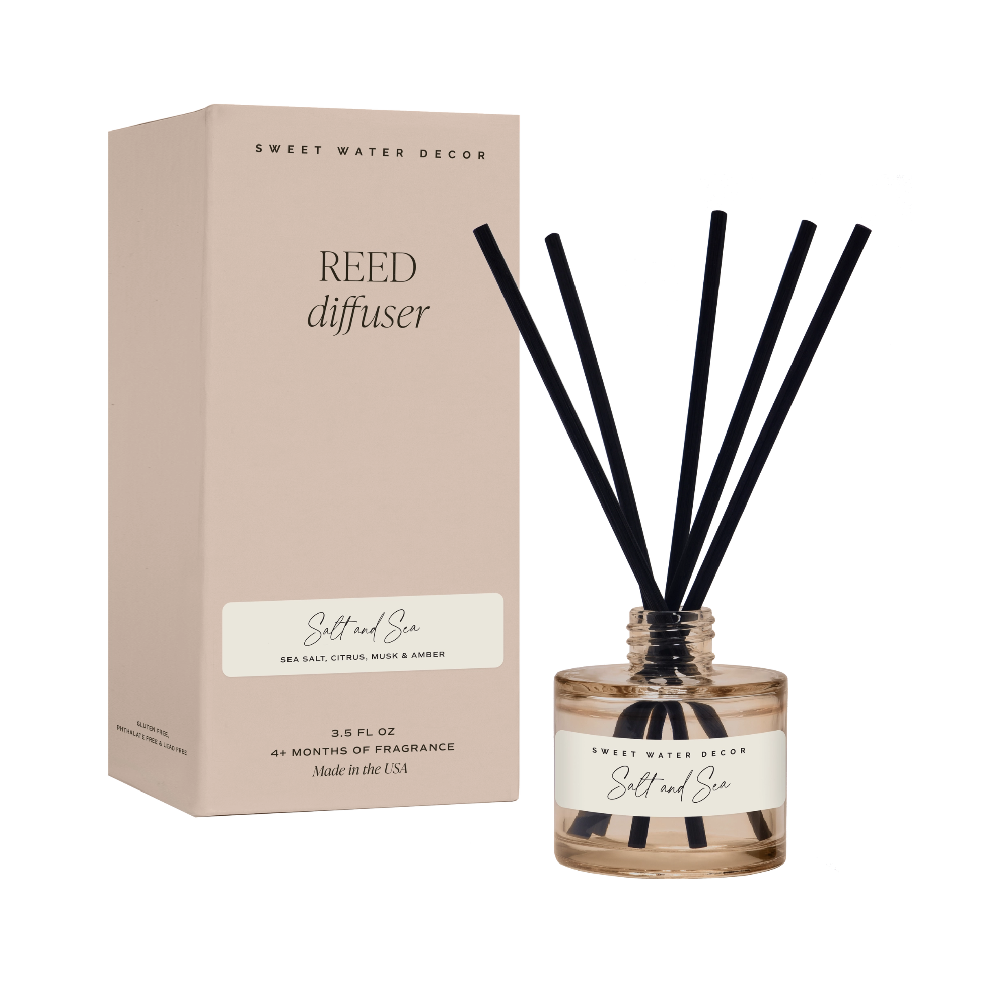 Salt + Sea Tan Reed Diffuser