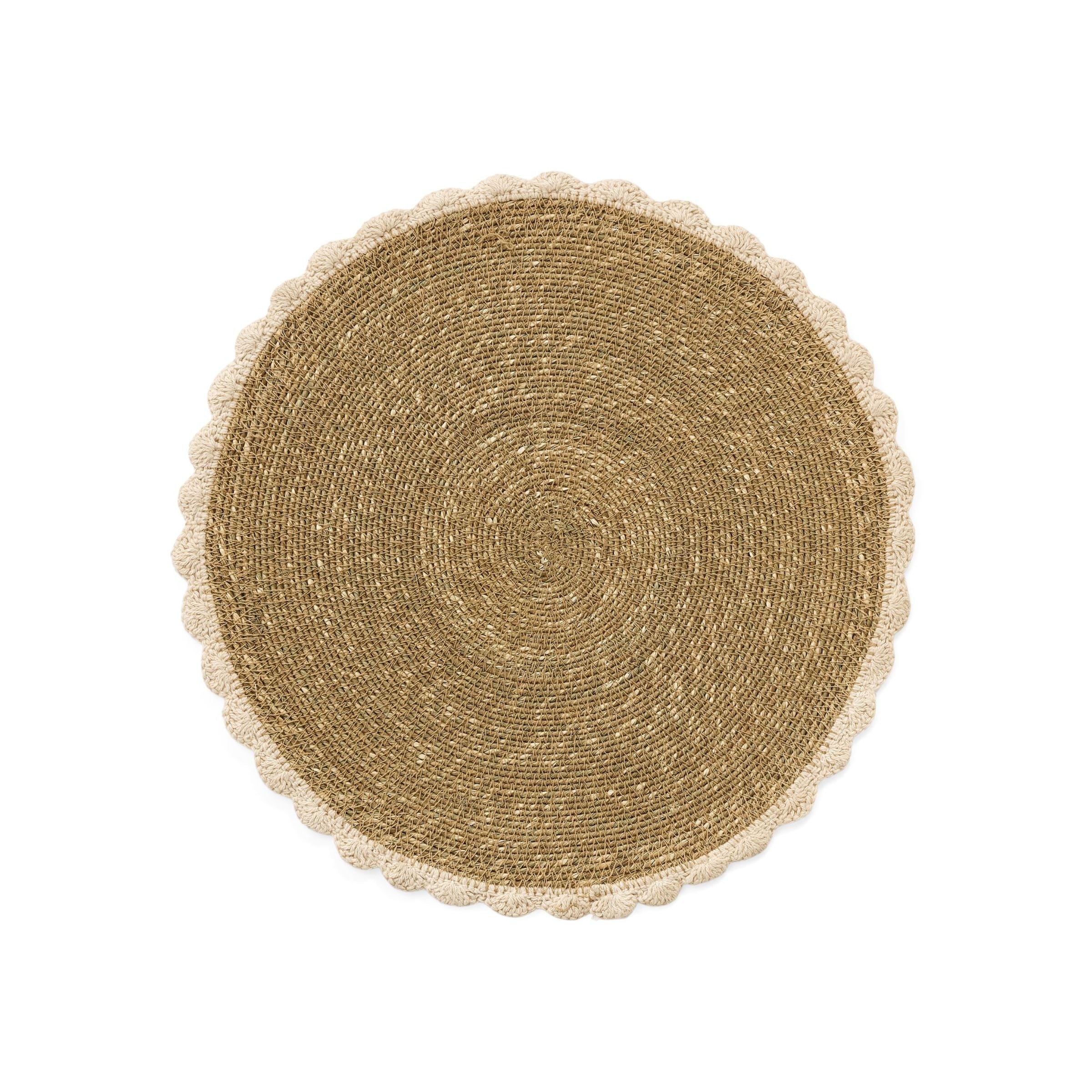 Seagrass + Crochet Placemat