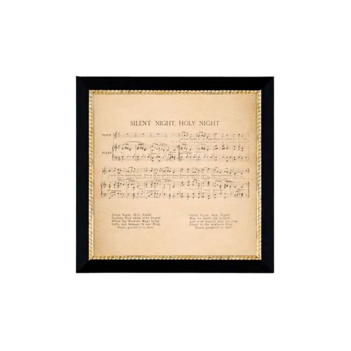 Silent Night Vintage Print