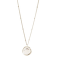 Poise Mini Wax Seal Pendant Necklace - Silver