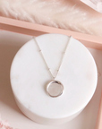 Poise Mini Wax Seal Pendant Necklace - Silver