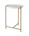 Stella Accent Table - White Marble