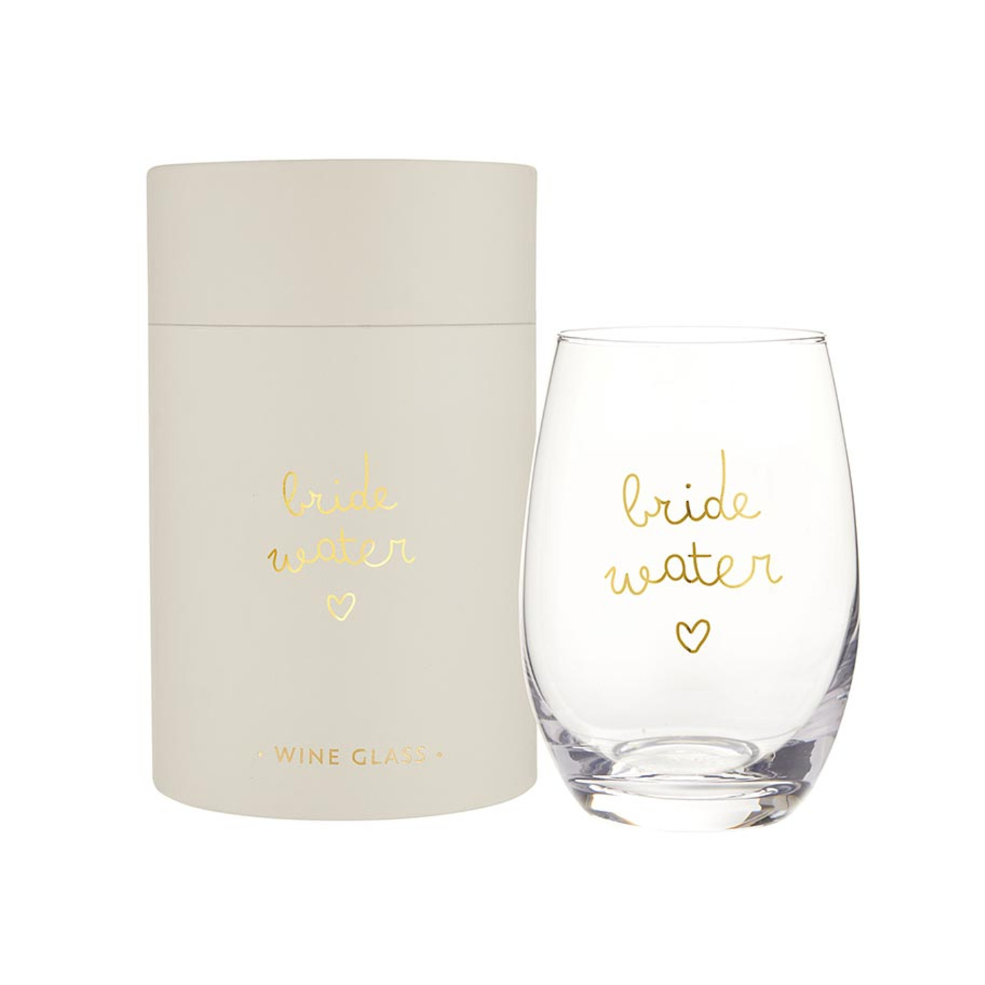 Stemless Wine Glass | Bride Water