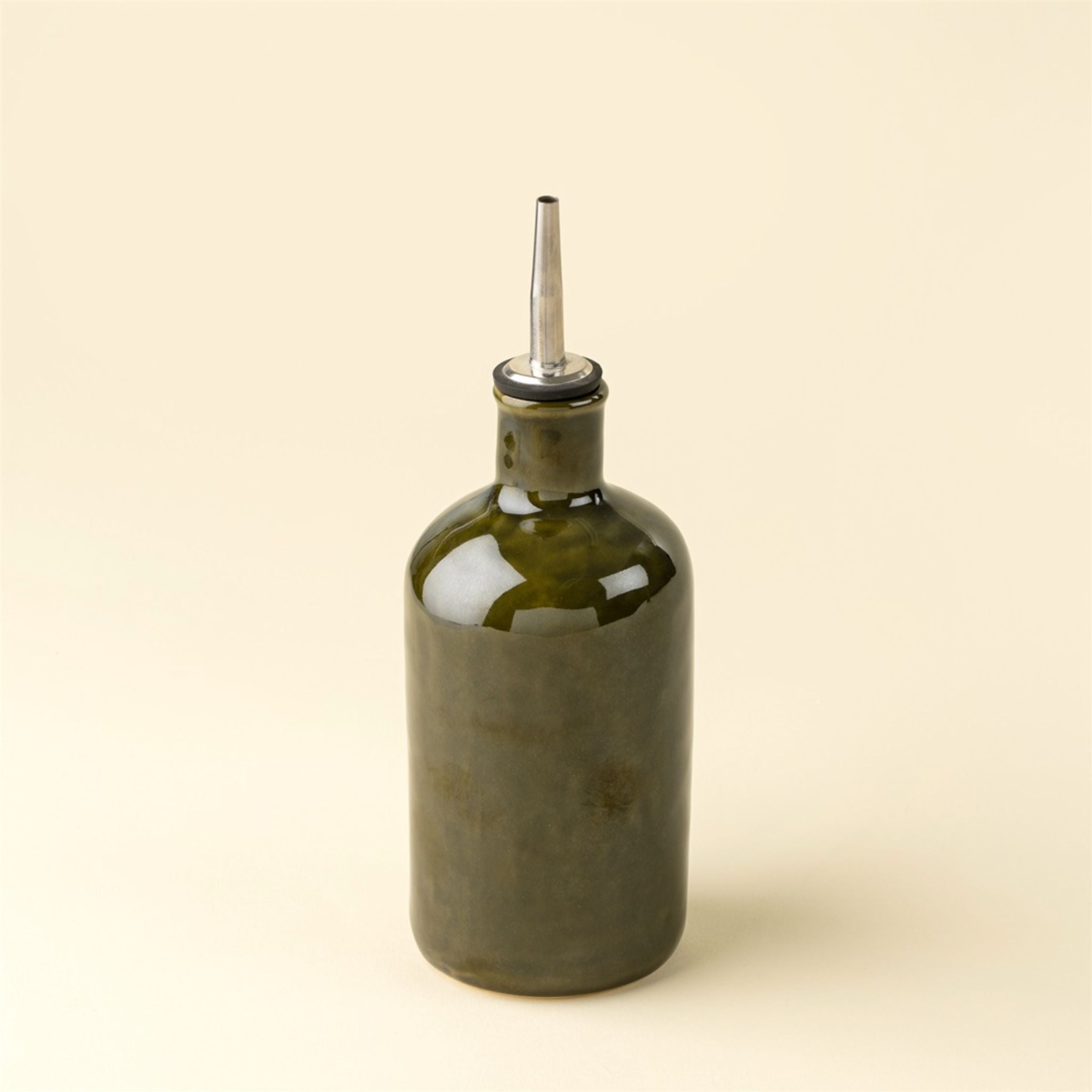 Stoneware Oil + Vinegar Cruet