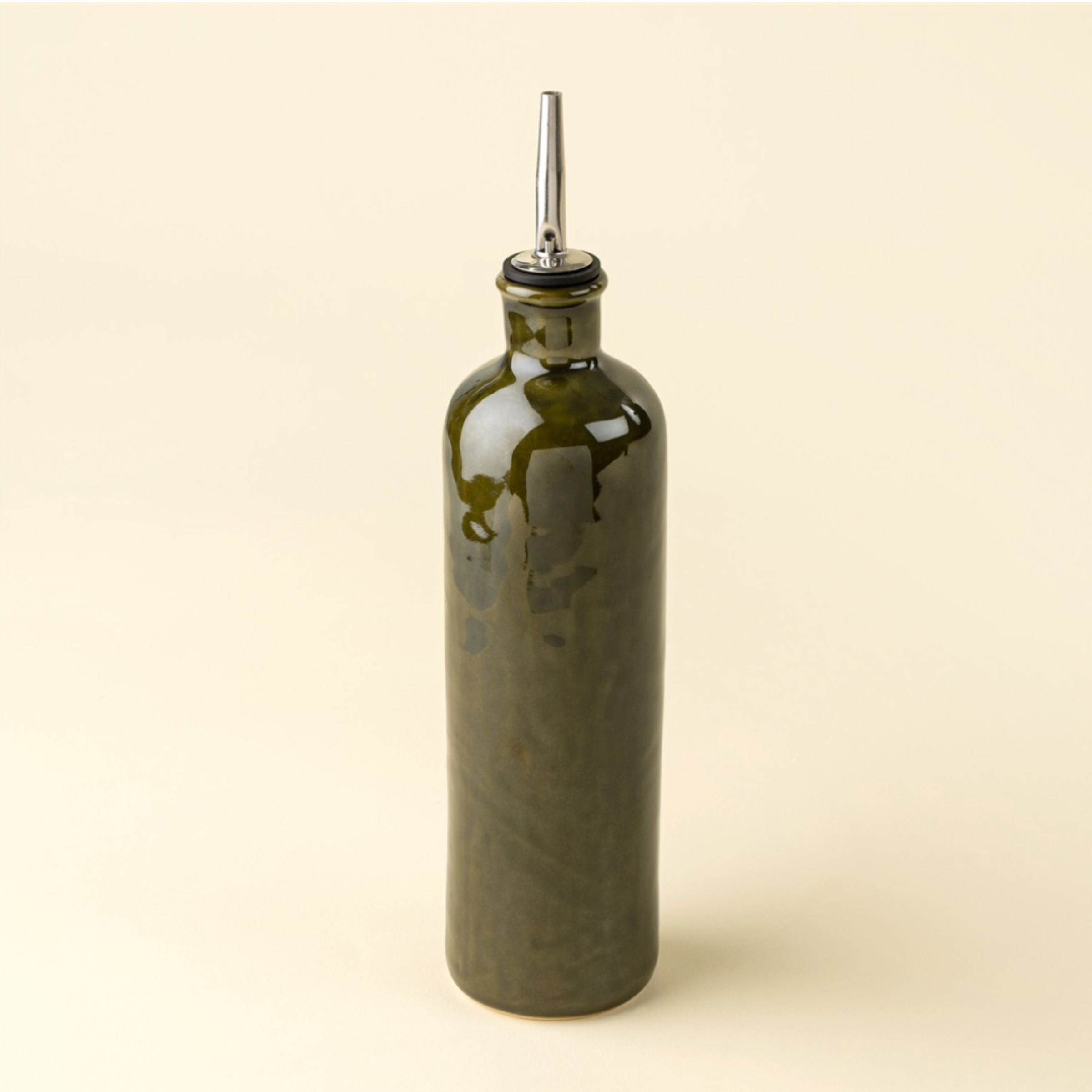 Stoneware Oil + Vinegar Cruet