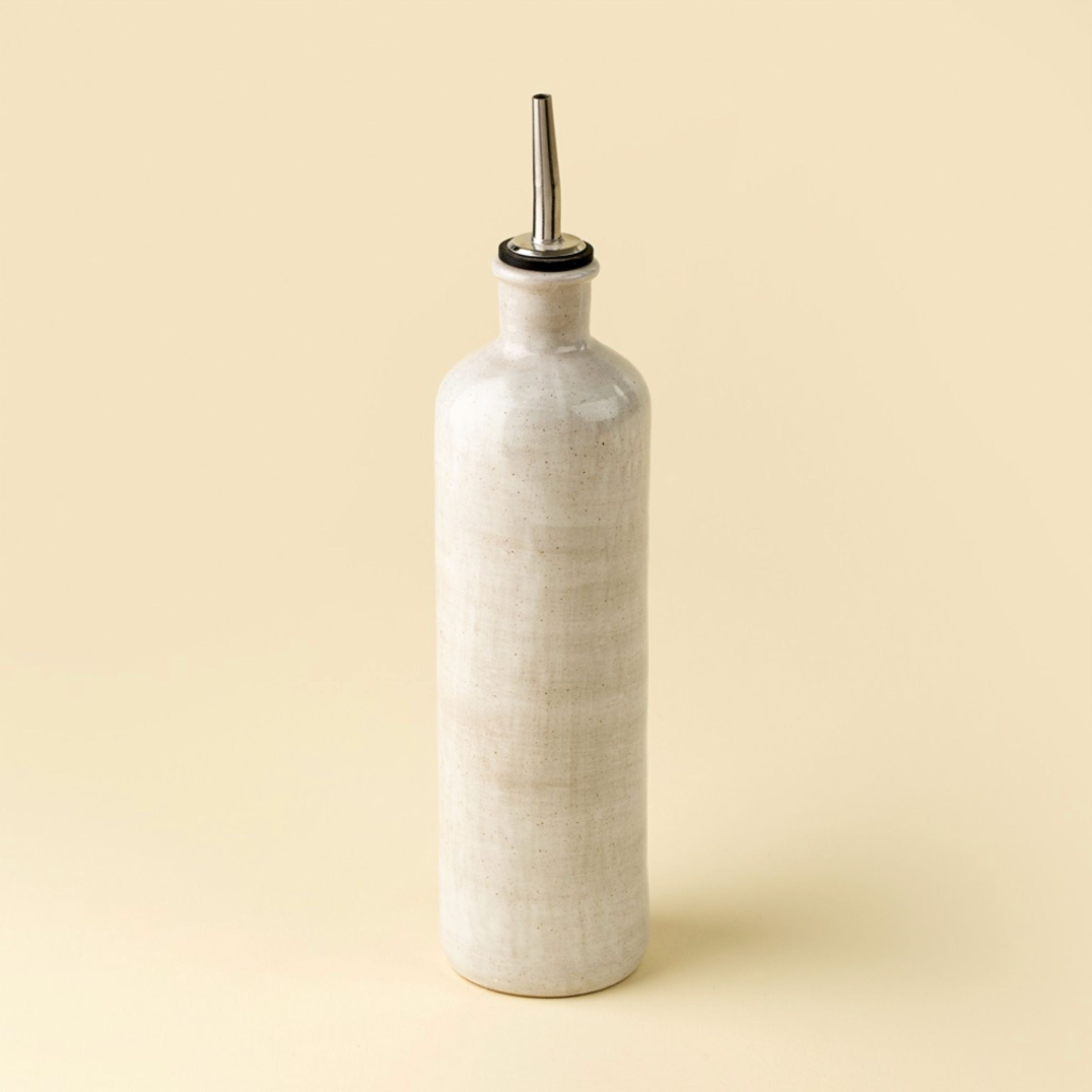 Stoneware Oil + Vinegar Cruet
