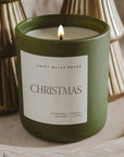 Christmas Matte Jar Candle | Green