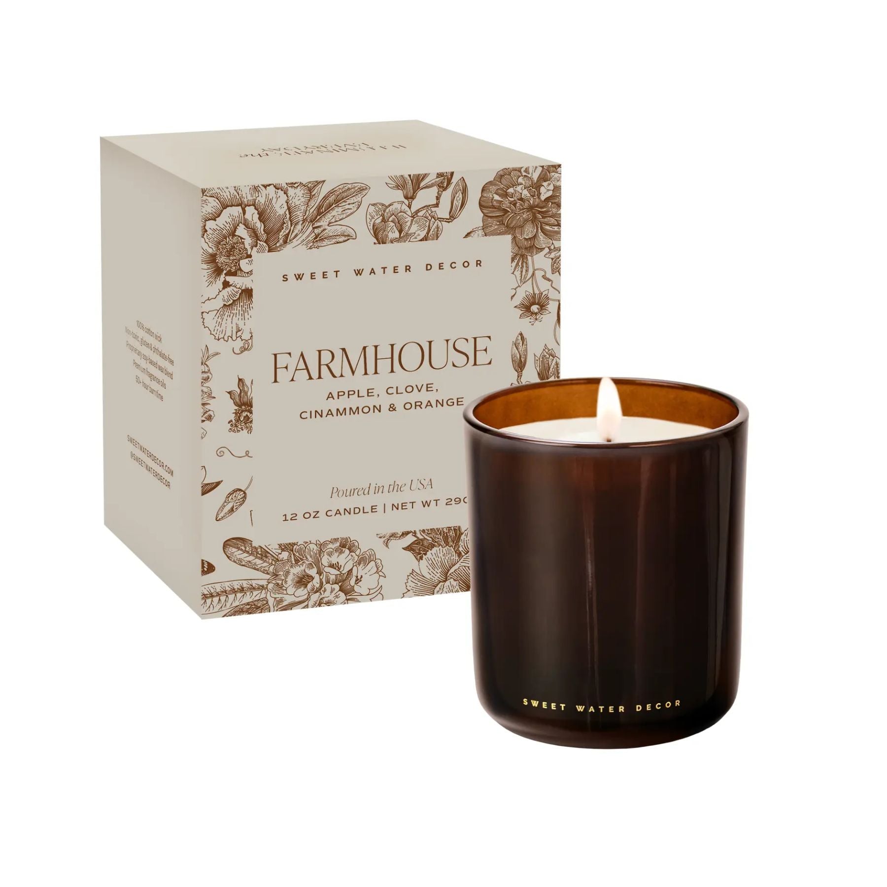 Farmhouse Amber Boxed Candle