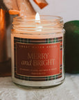 Merry & Bright Patterned Jar Candle