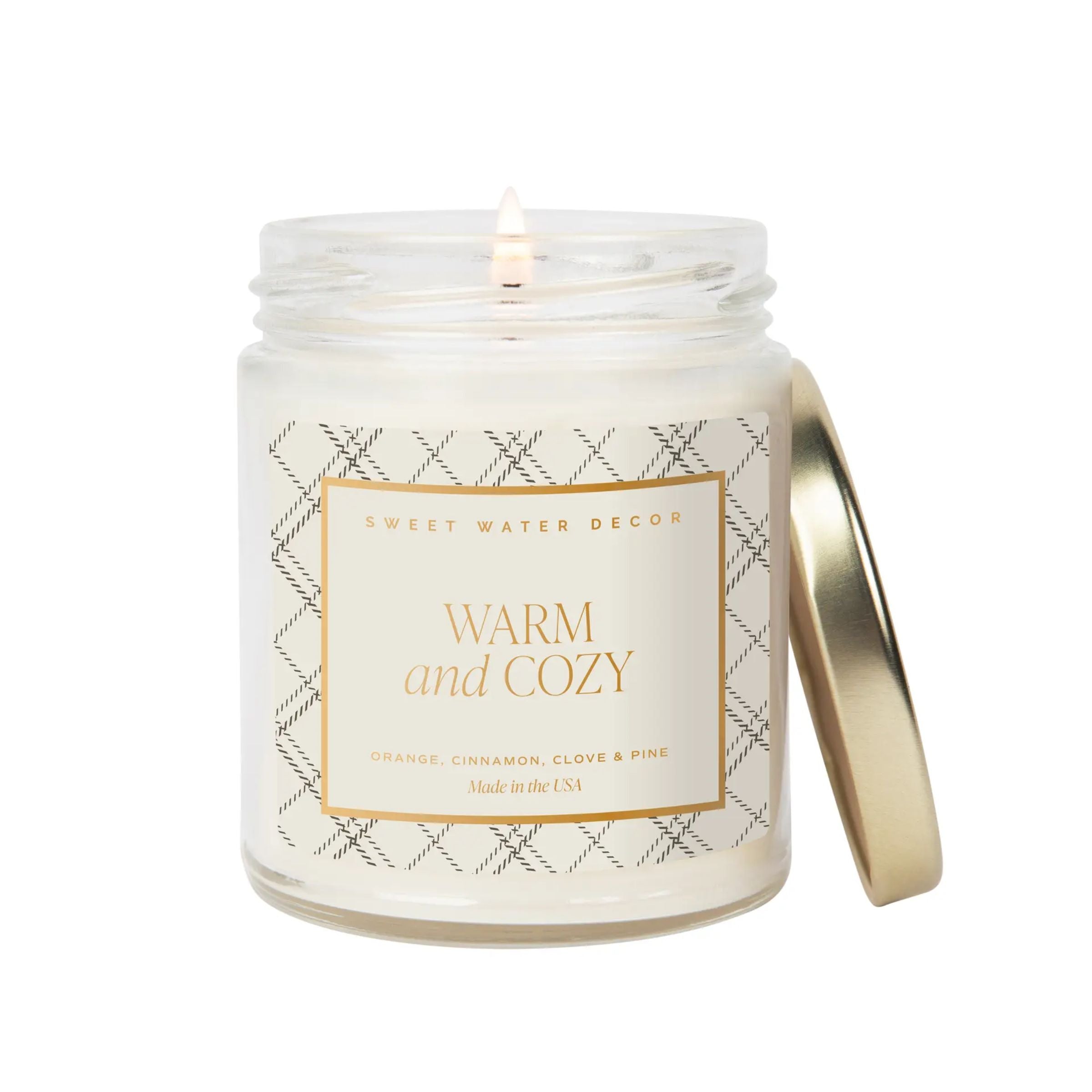 Warm + Cozy Patterned Jar Candle
