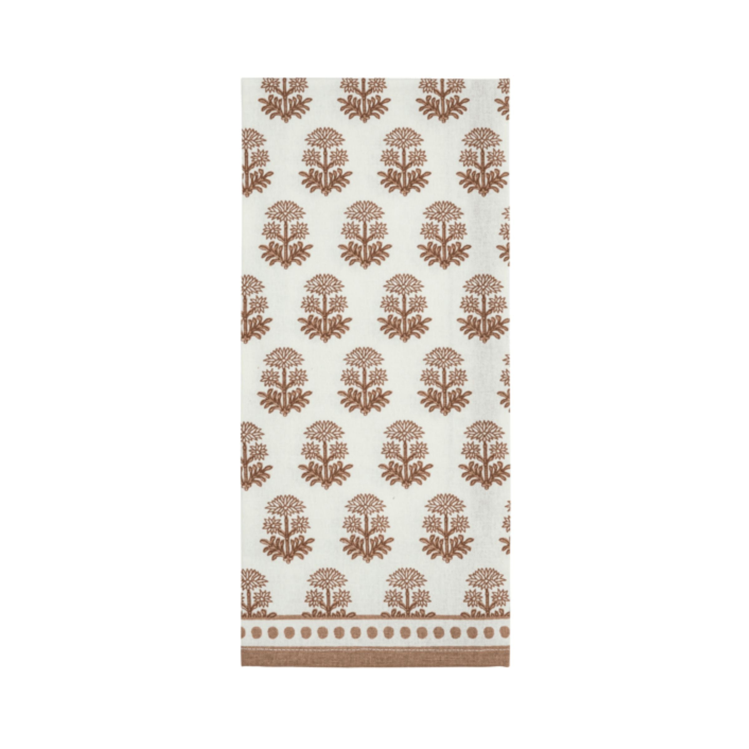Taupe Printed Hand + Dish Towel