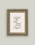 The Best That Could Happen Framed Antique Art