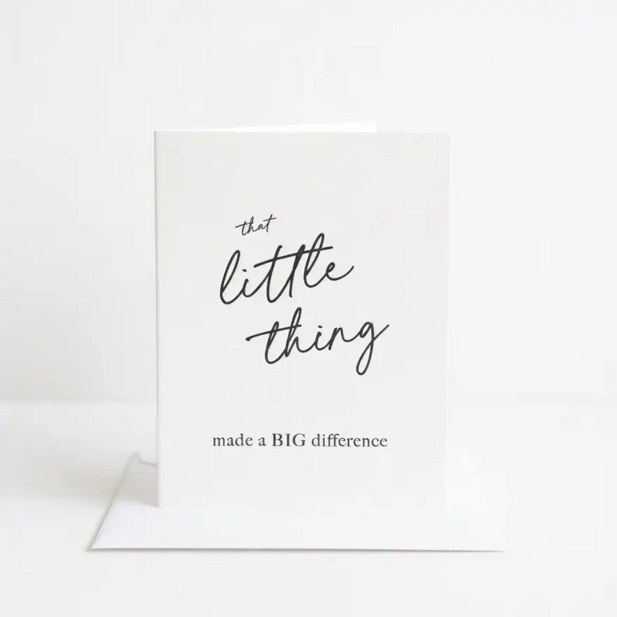 Little Thing Big Difference Card